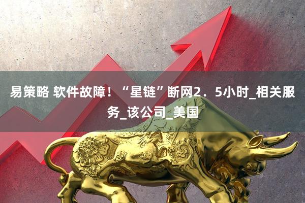 易策略 软件故障！“星链”断网2．5小时_相关服务_该公司_美国